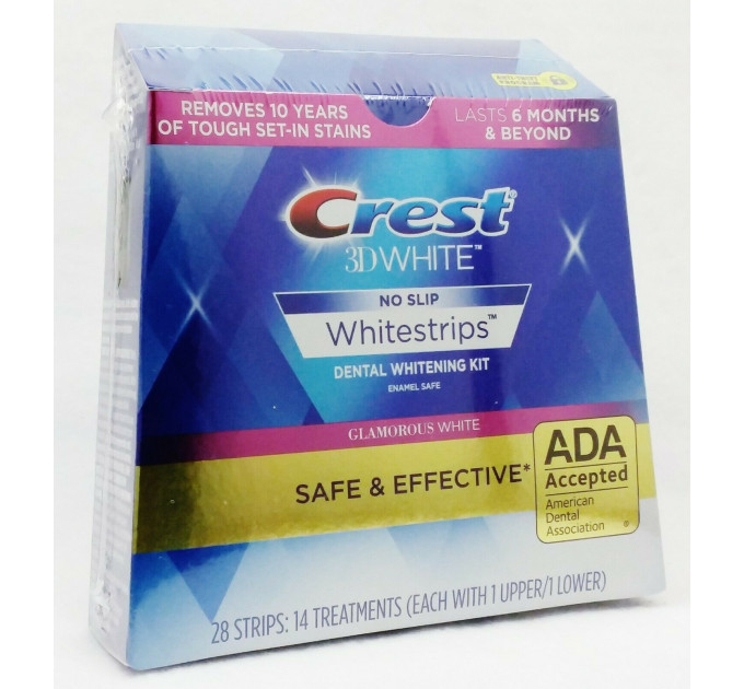 Crest 3D White Whitestrips Dental Whitening Kit Glamorous відбілюючі смужки